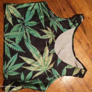 Herbal crop top unbranded